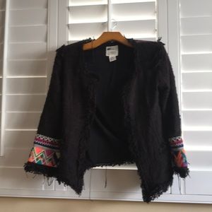 Twill Embroidered Blazer